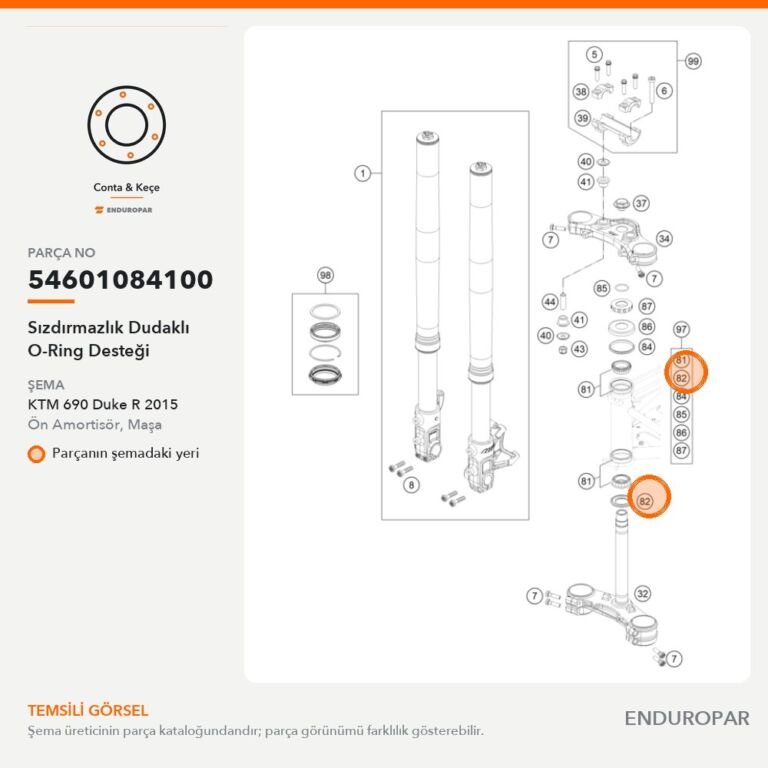 Sızdırmazlık Dudaklı O-Ring Desteği 54601084100 parça şeması