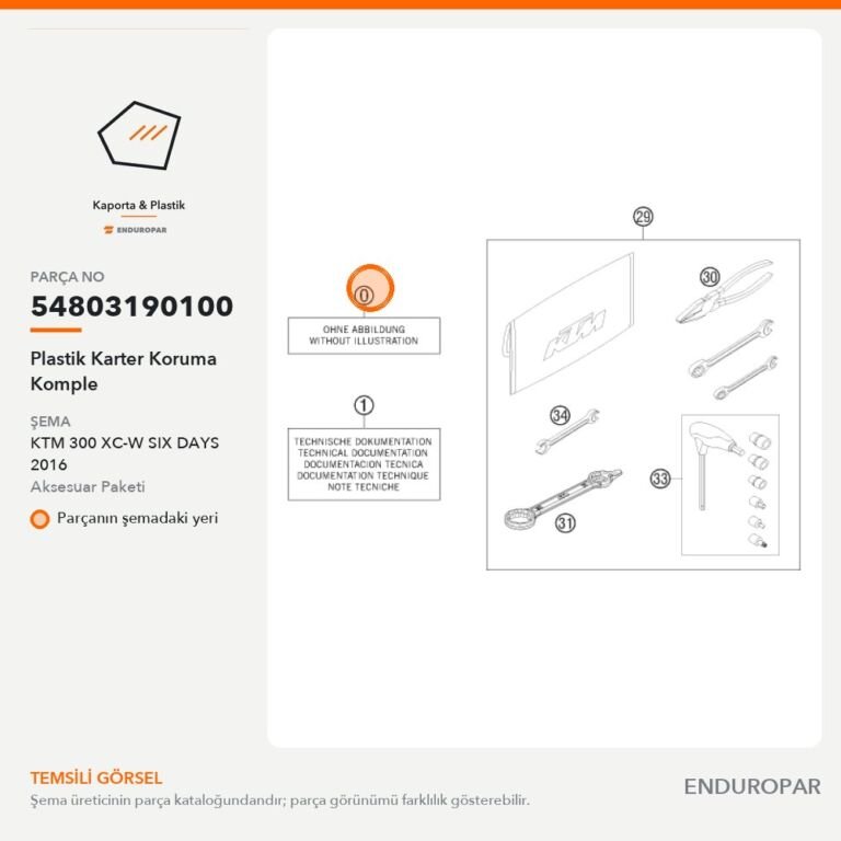Plastik Karter Koruma Komple 54803190100 parça şeması