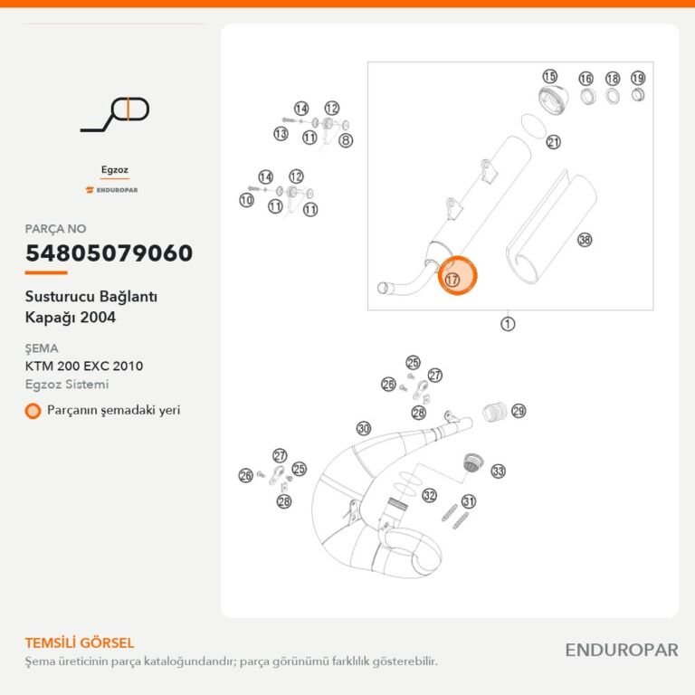Susturucu Bağlantı Kapağı 2004 54805079060 parça şeması