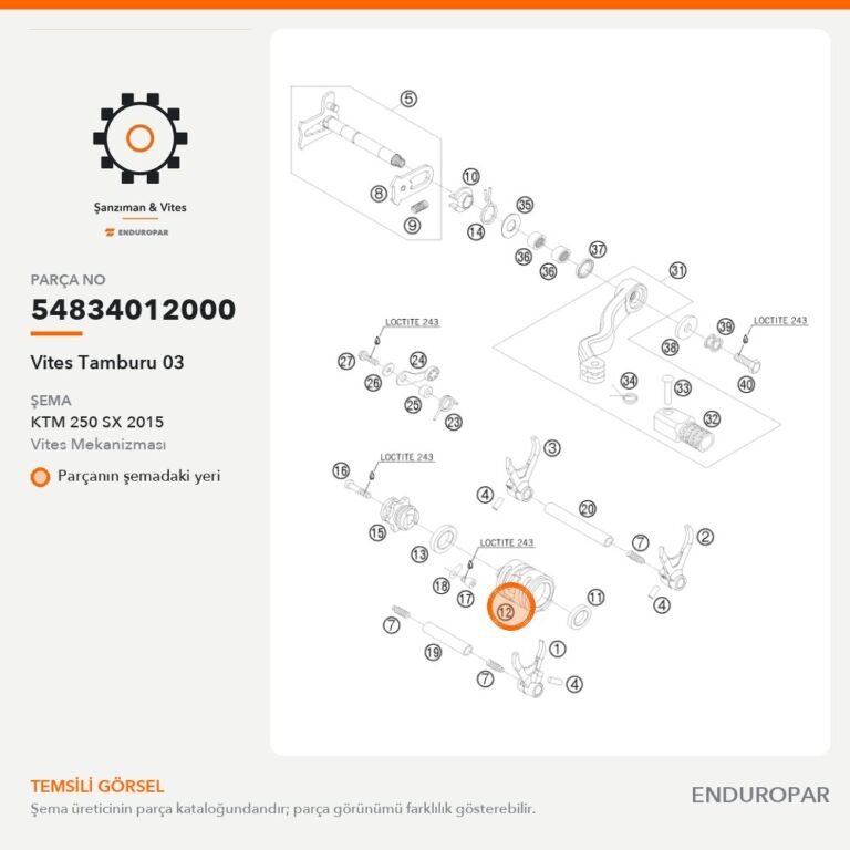 Vites Tamburu 03 54834012000 parça şeması