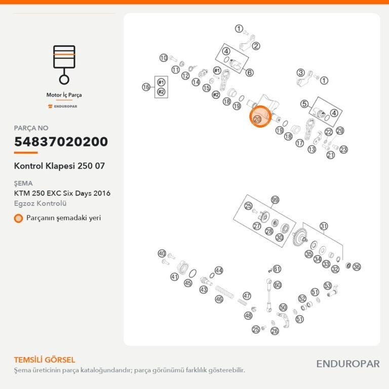 Kontrol Klapesi 250 07 54837020200 parça şeması