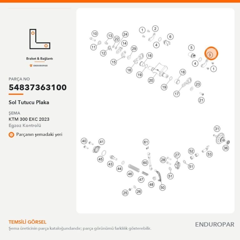 Sol Tutucu Plaka 54837363100 parça şeması