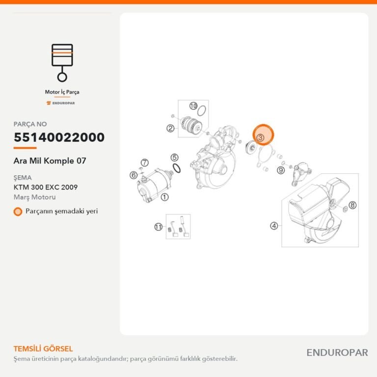 Ara Mil Komple 07 55140022000 parça şeması
