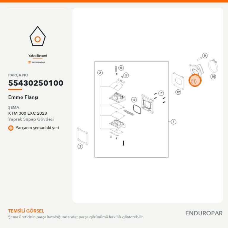 Emme Flanşı 55430250100 parça şeması
