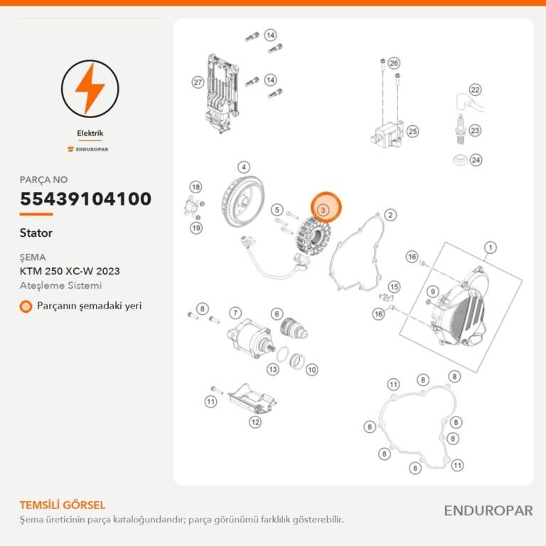 Stator 55439104100 parça şeması