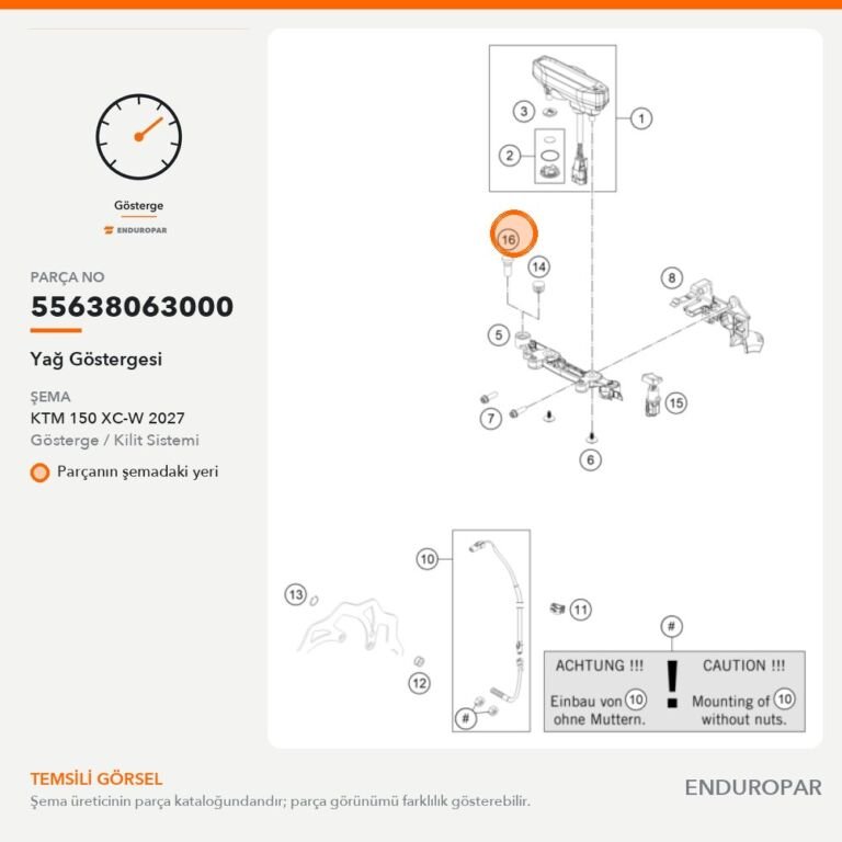 Yağ Göstergesi 55638063000 parça şeması