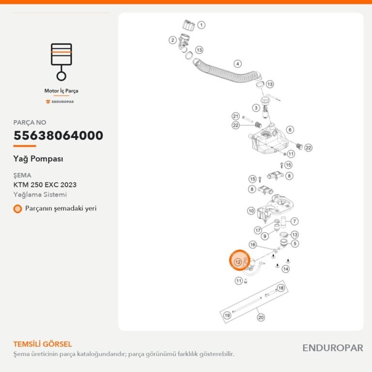 Yağ Pompası 55638064000 parça şeması