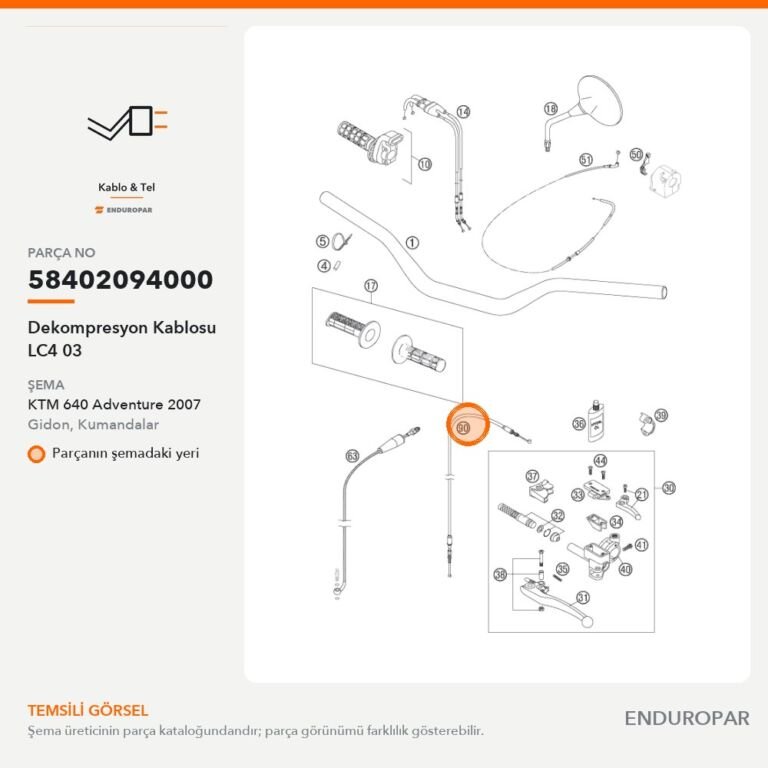 Dekompresyon Kablosu LC4 03 58402094000 parça şeması