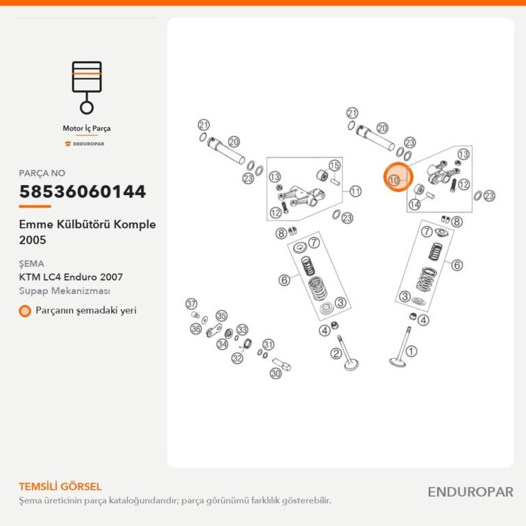 Emme Külbütörü Komple 2005 58536060144 parça şeması