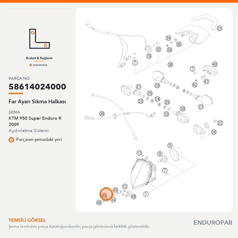 Far Ayarı Sıkma Halkası 58614024000 parça şeması