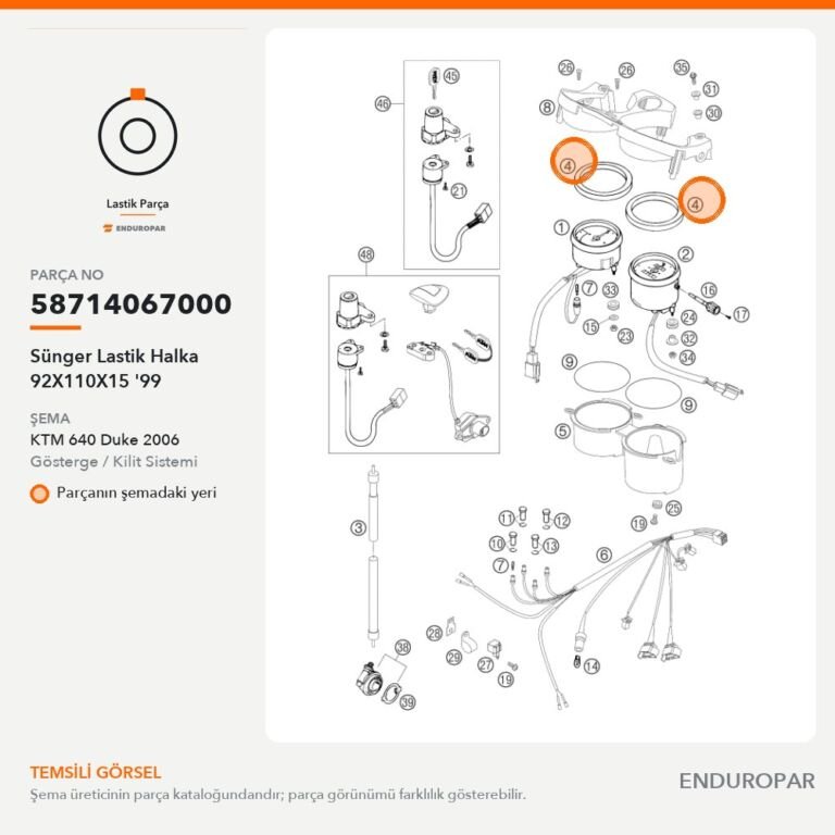 Sünger Lastik Halka 92X110X15 '99 58714067000 parça şeması
