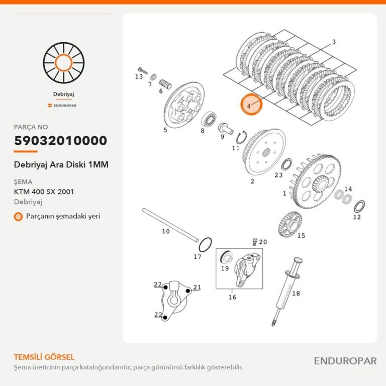 Debriyaj Ara Diski 1MM 59032010000 parça şeması