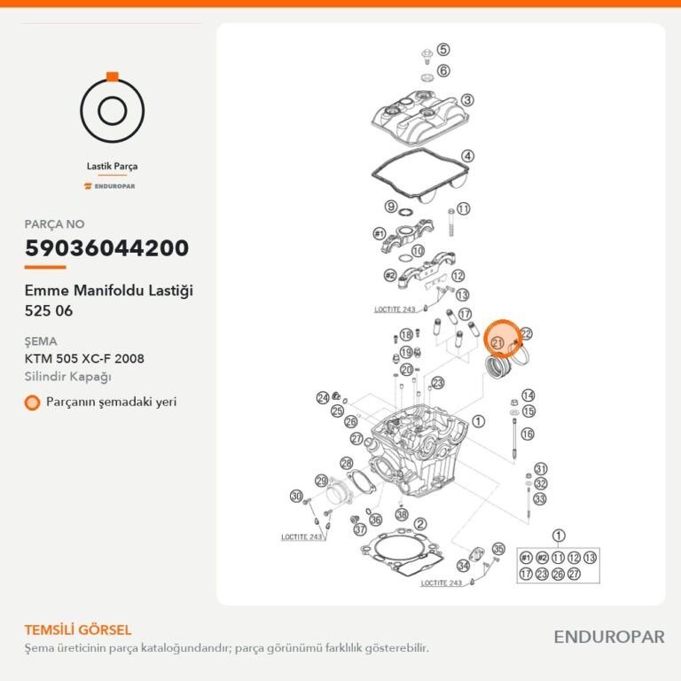 Emme Manifoldu Lastiği 525 06 59036044200 parça şeması