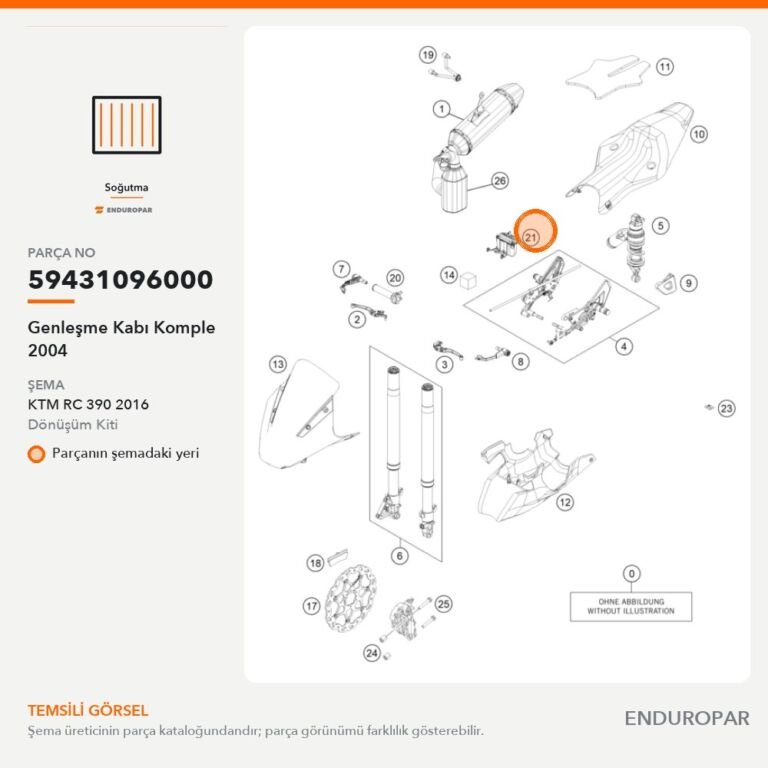 Genleşme Kabı Komple 2004 59431096000 parça şeması
