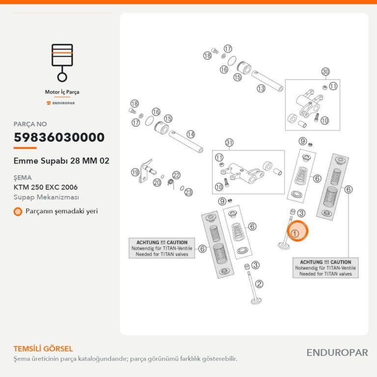 Emme Supabı 28 MM 02 59836030000 parça şeması