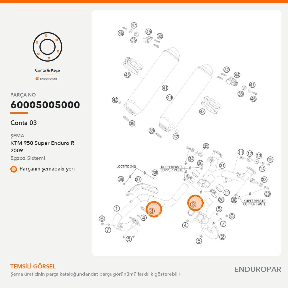 Conta 03 60005005000 parça şeması