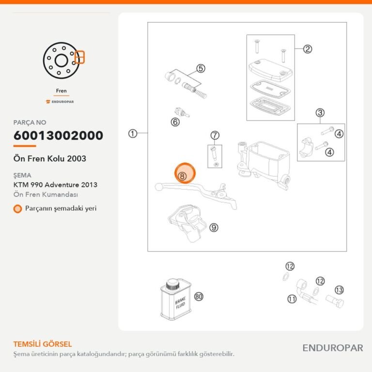 Ön Fren Kolu 2003 60013002000 parça şeması