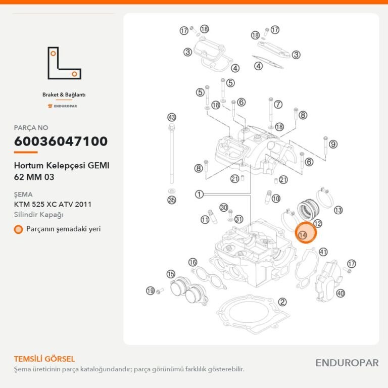 Hortum Kelepçesi GEMI 62 MM 03 60036047100 parça şeması