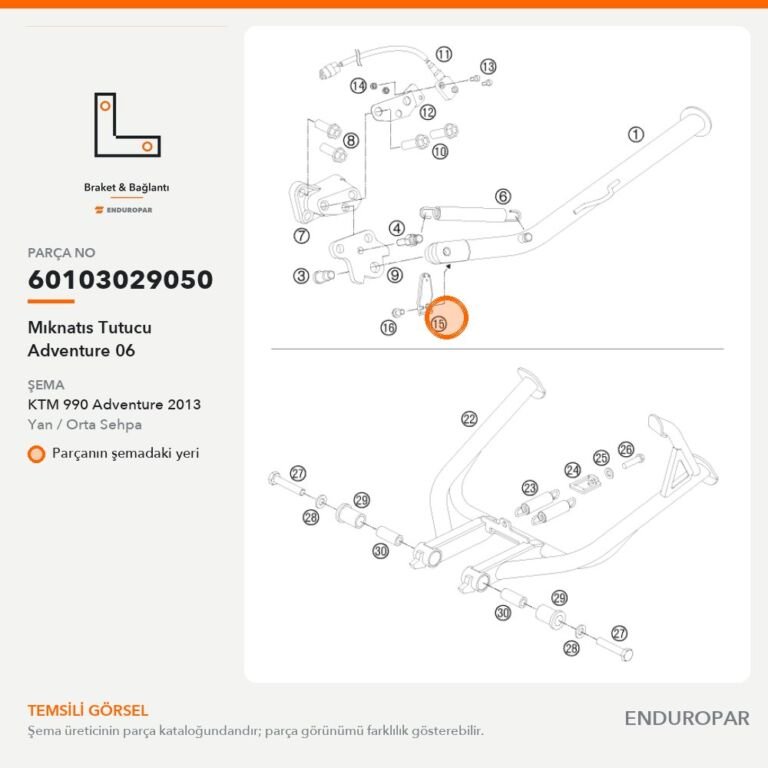 Mıknatıs Tutucu Adventure 06 60103029050 parça şeması