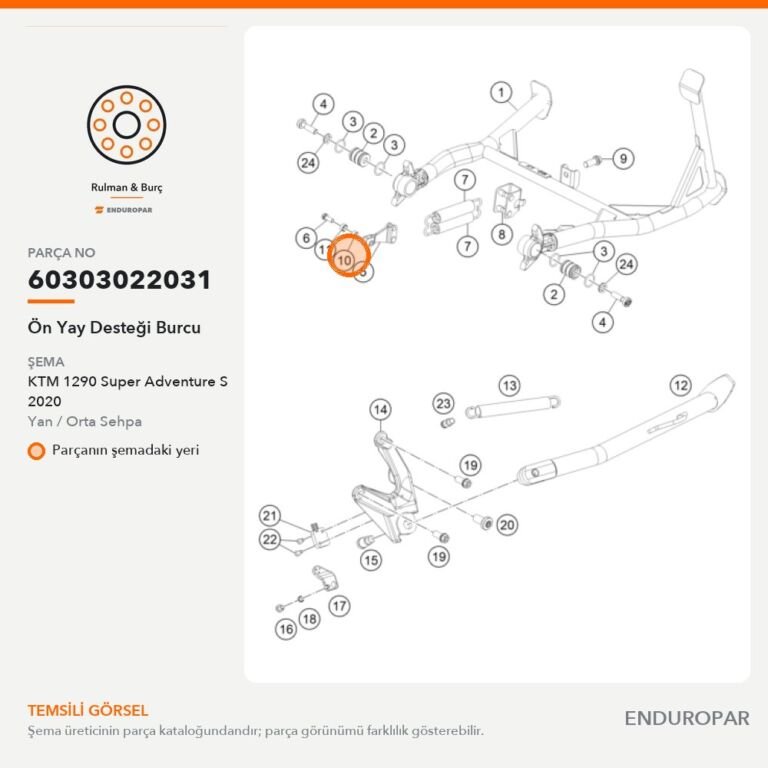 Ön Yay Desteği Burcu 60303022031 parça şeması