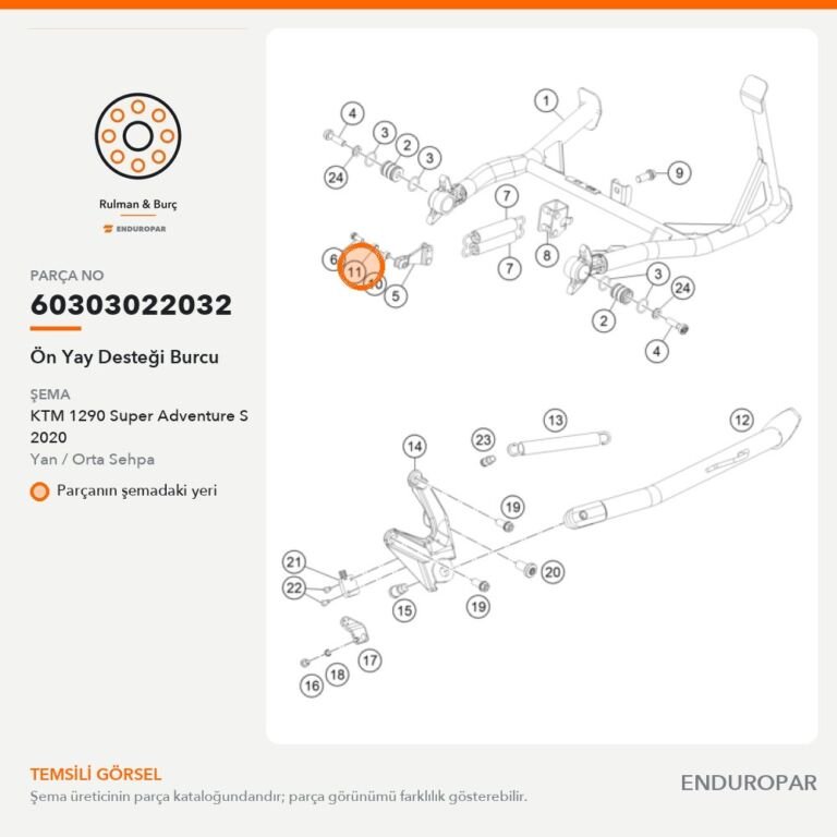 Ön Yay Desteği Burcu 60303022032 parça şeması
