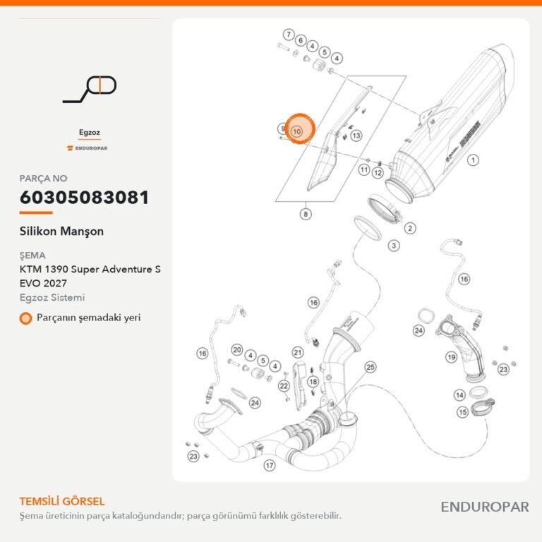 Silikon Manşon 60305083081 parça şeması