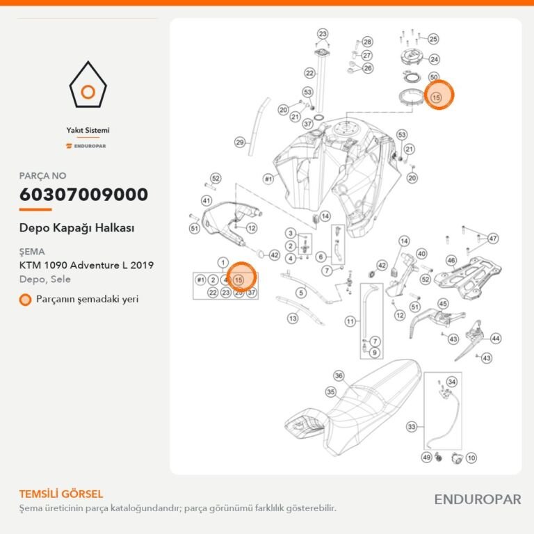 Depo Kapağı Halkası 60307009000 parça şeması