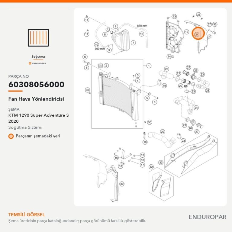 Fan Hava Yönlendiricisi 60308056000 parça şeması