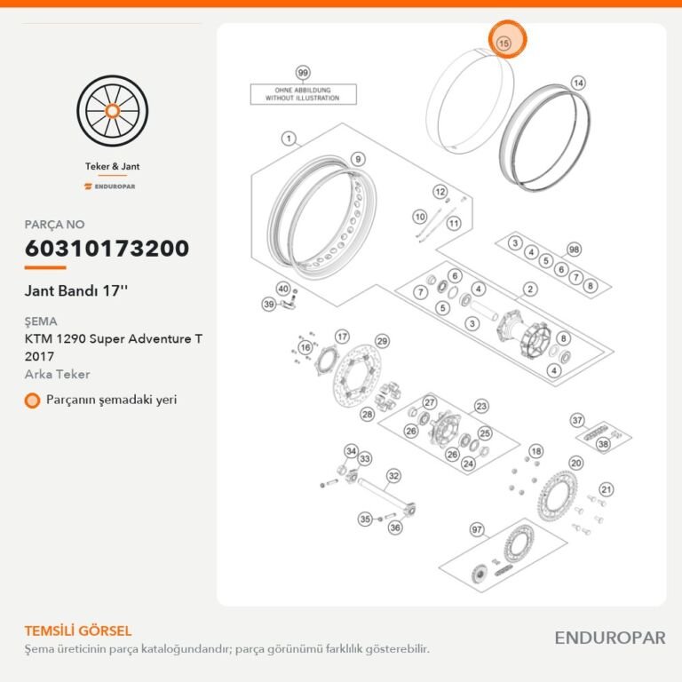 Jant Bandı 17'' 60310173200 parça şeması