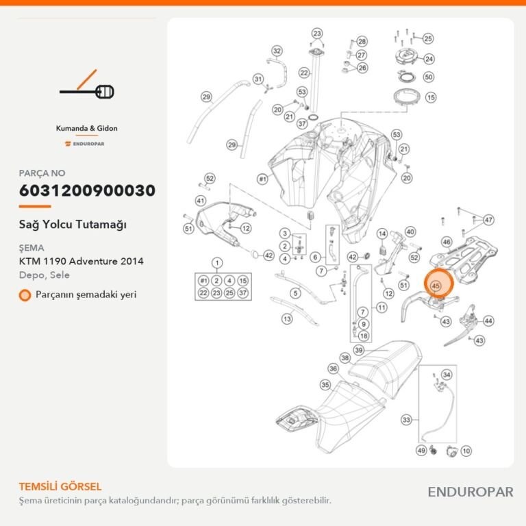 Sağ Yolcu Tutamağı 6031200900030 parça şeması