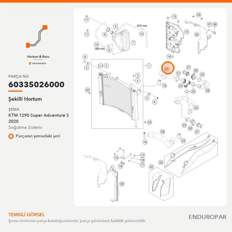 Şekilli Hortum 60335026000 parça şeması