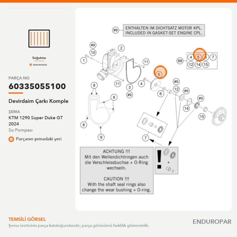 Devirdaim Çarkı Komple 60335055100 parça şeması