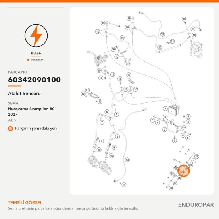 Atalet Sensörü 60342090100 parça şeması