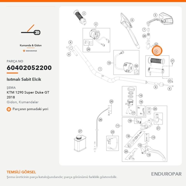 Isıtmalı Sabit Elcik 60402052200 parça şeması