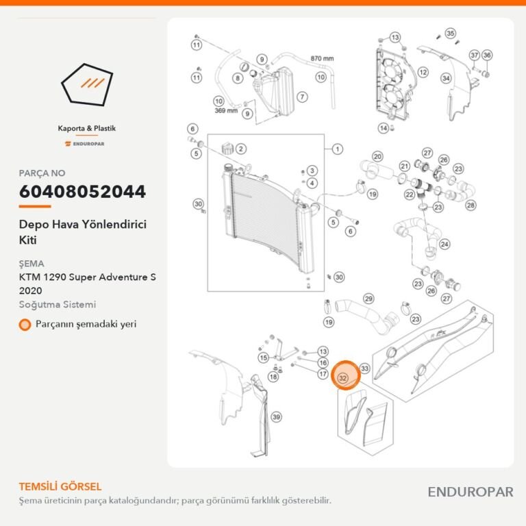 Depo Hava Yönlendirici Kiti 60408052044 parça şeması