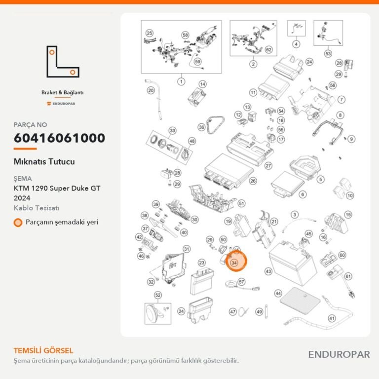 Mıknatıs Tutucu 60416061000 parça şeması