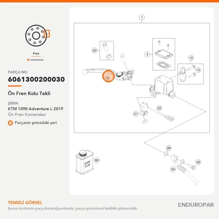 Ön Fren Kolu Tekli 6061300200030 parça şeması
