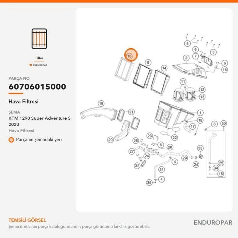 Hava Filtresi 60706015000 parça şeması