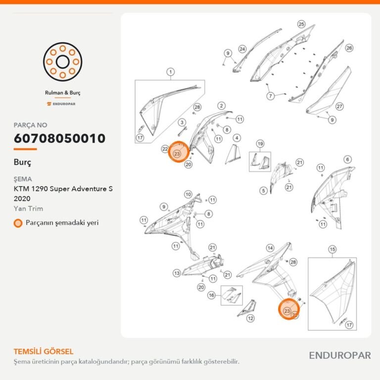Burç 60708050010 parça şeması