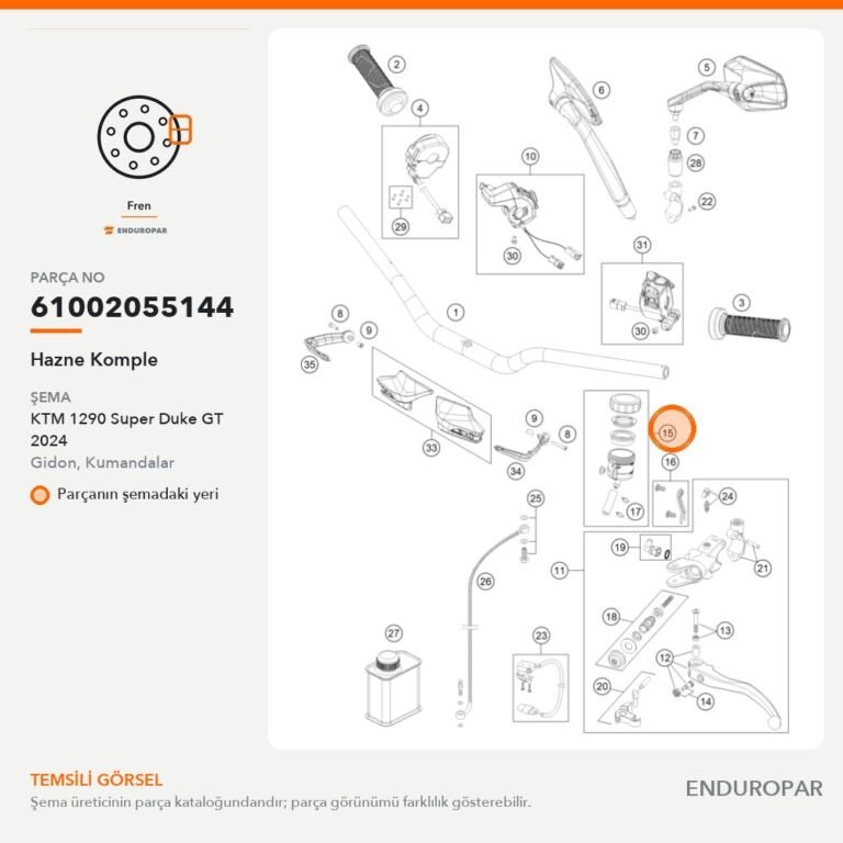 Hazne Komple 61002055144 parça şeması