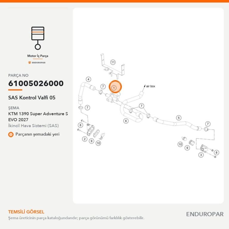 SAS Kontrol Valfi 05 61005026000 parça şeması
