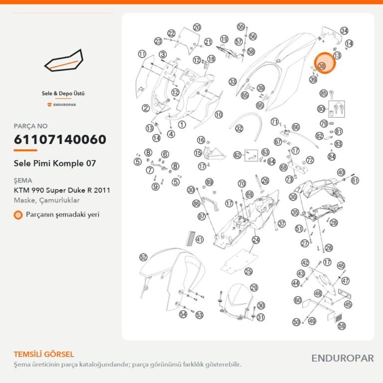 Sele Pimi Komple 07 61107140060 parça şeması