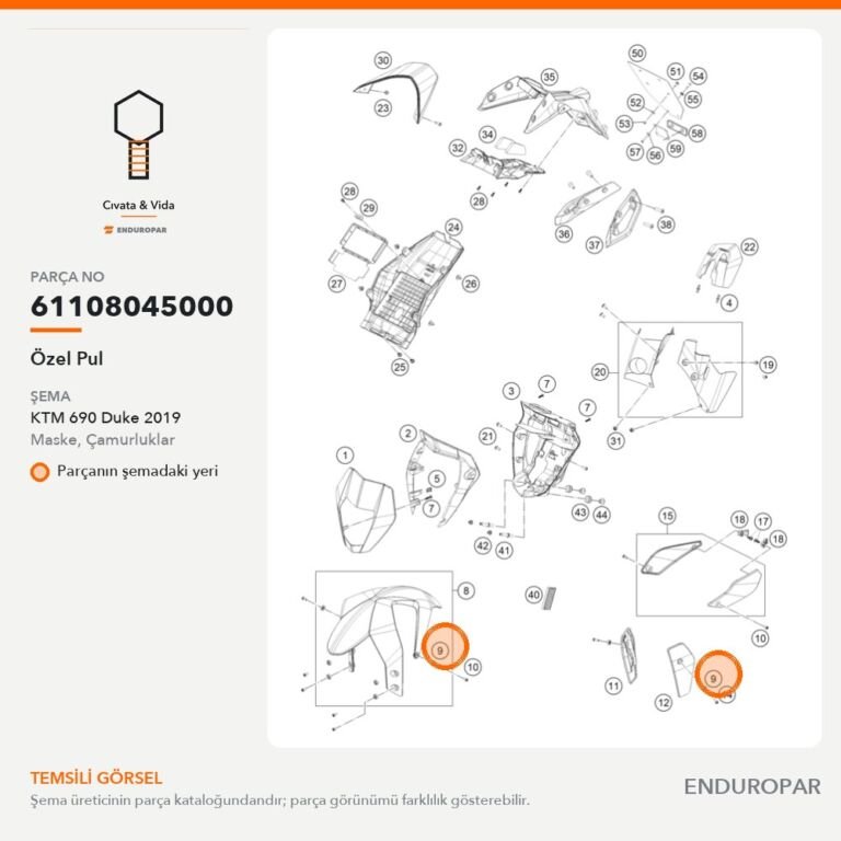 Özel Pul 61108045000 parça şeması