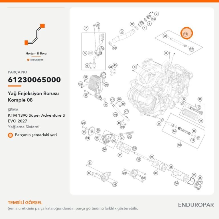 Yağ Enjeksiyon Borusu Komple 08 61230065000 parça şeması