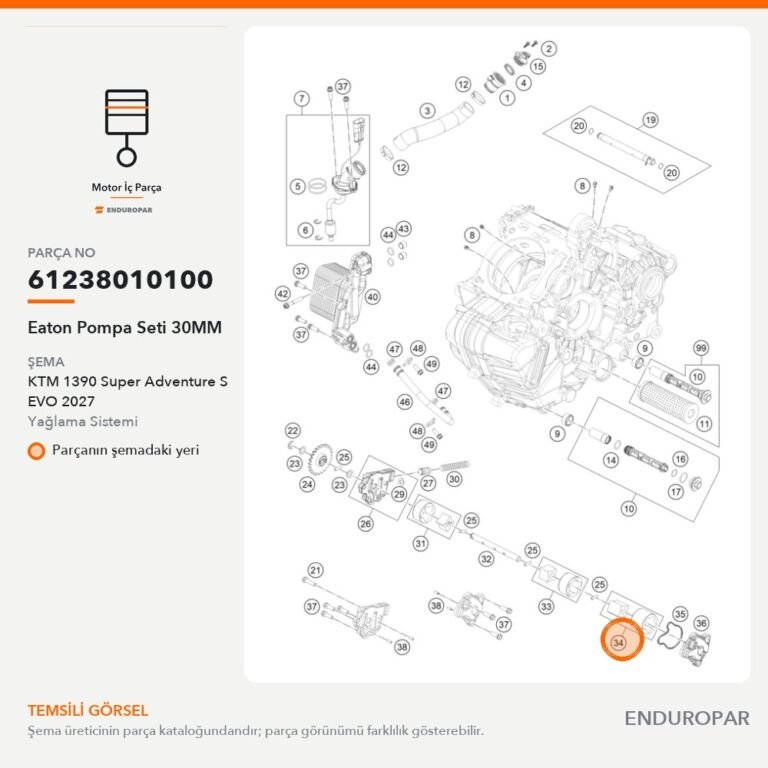 Eaton Pompa Seti 30MM 61238010100 parça şeması