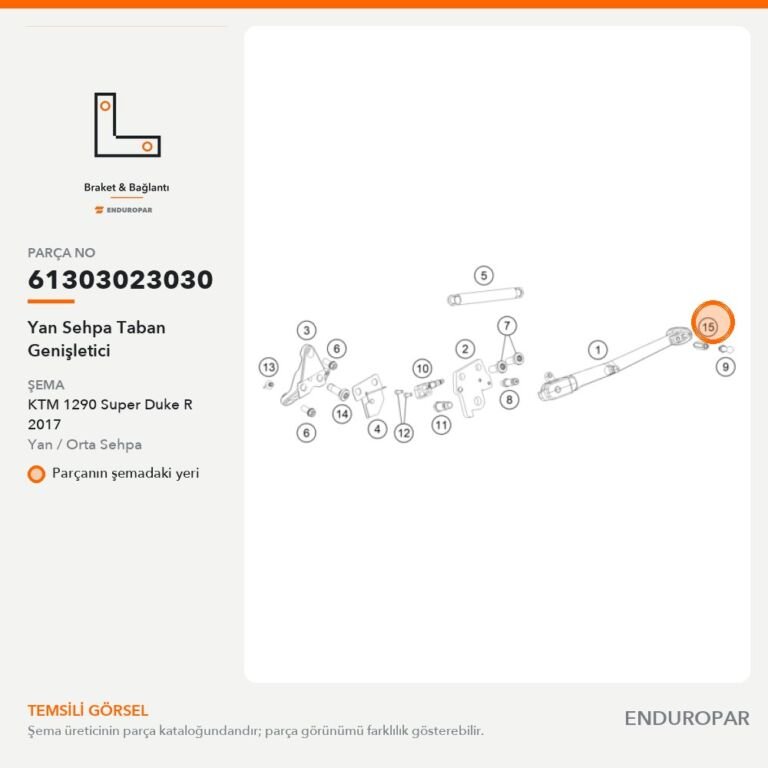 Yan Sehpa Taban Genişletici 61303023030 parça şeması