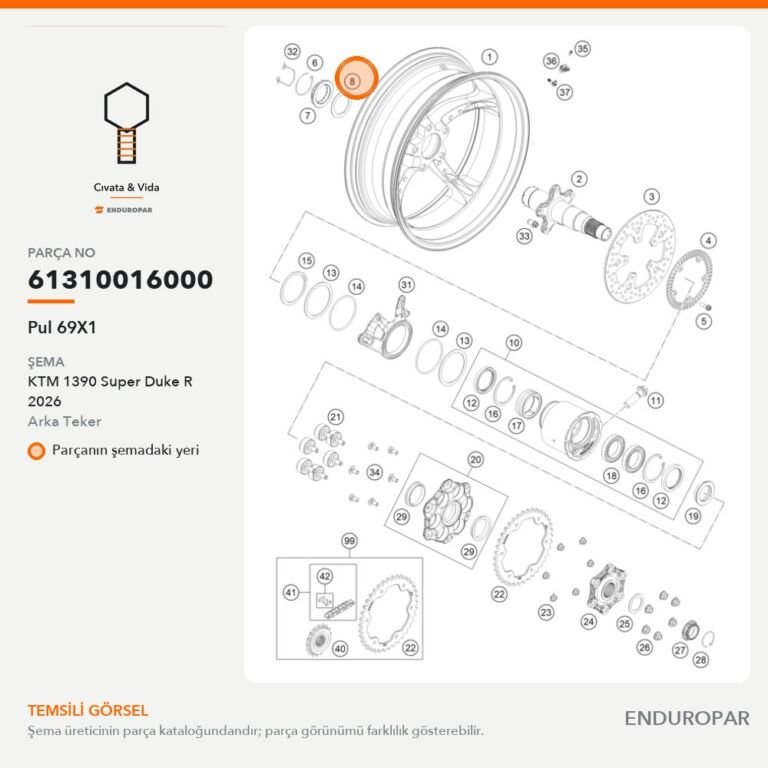 Pul 69X1 61310016000 parça şeması