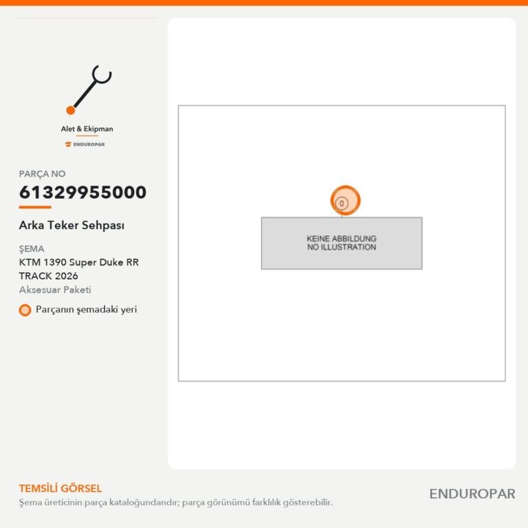 Arka Teker Sehpası 61329955000 parça şeması