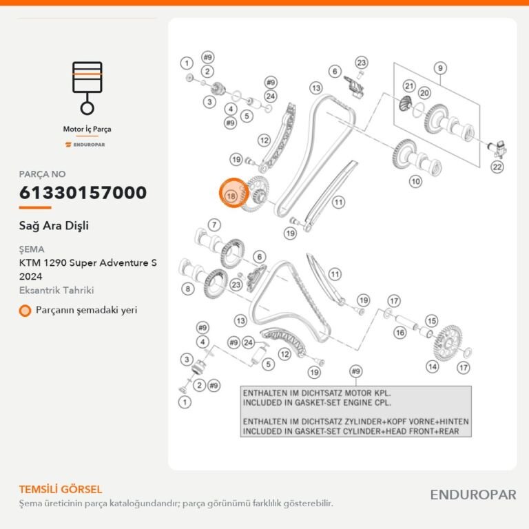 Sağ Ara Dişli 61330157000 parça şeması
