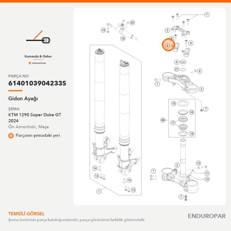 Gidon Ayağı 6140103904233S parça şeması